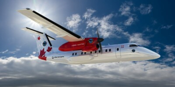 В США испытали первый гибридный авиационный двигатель на батарее и топливе