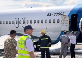 Несколько человек пострадали при падении самолета в главном аэропорту Кыргызстана