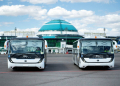 Автопарк аэропорта Астаны пополнили два современных перронных автобуса